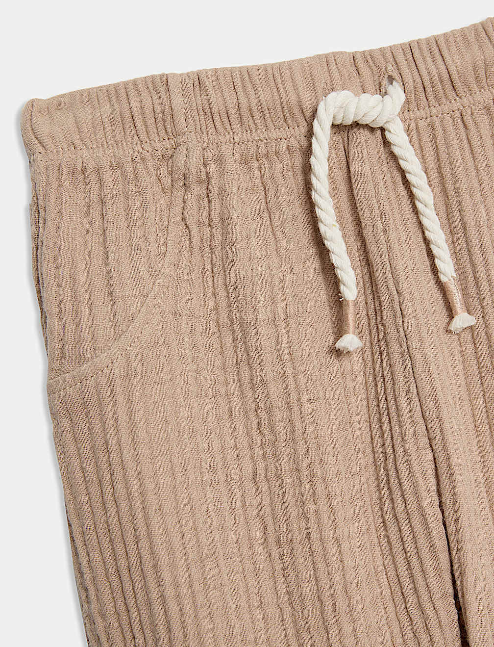 Pure Cotton Paperbag Trousers (0-3 Yrs)