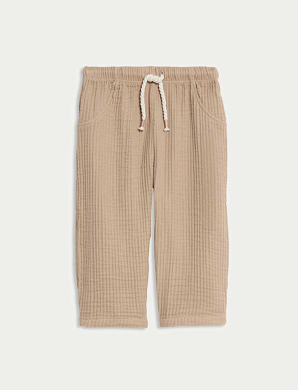 Pure Cotton Paperbag Trousers (0-3 Yrs)