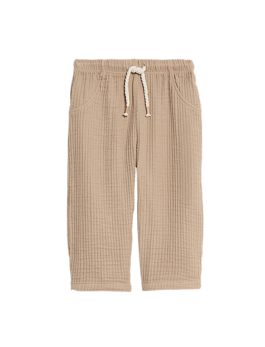 Pure Cotton Paperbag Trousers (0-3 Yrs)