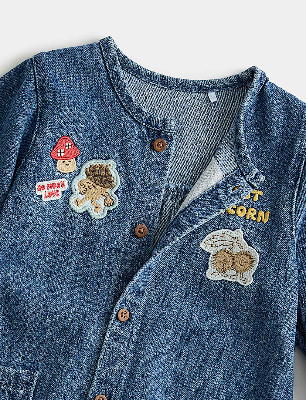 Cotton Modal Blend Denim All in One (0-3 Yrs)