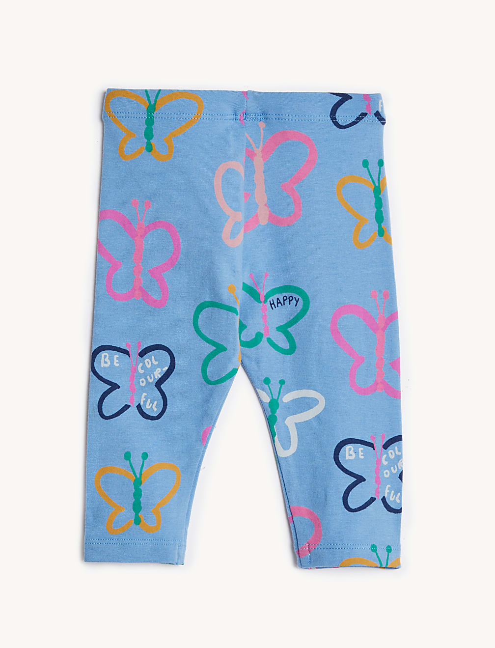 Cotton Rich Butterfly Print Leggings