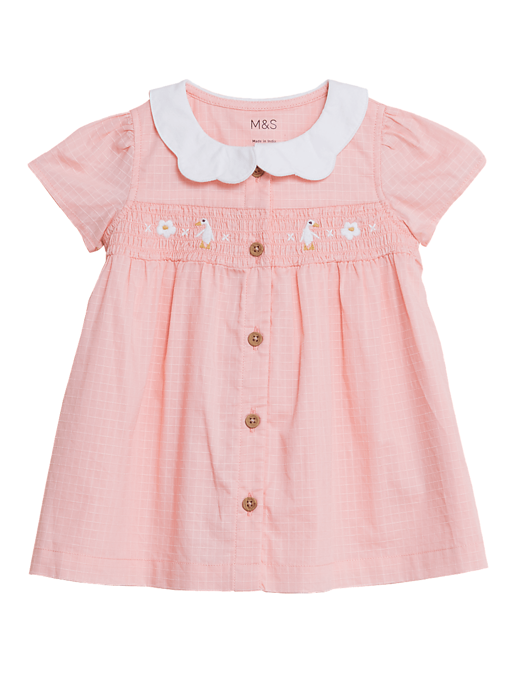 Pure Cotton Duck Dress (0-3 Yrs)