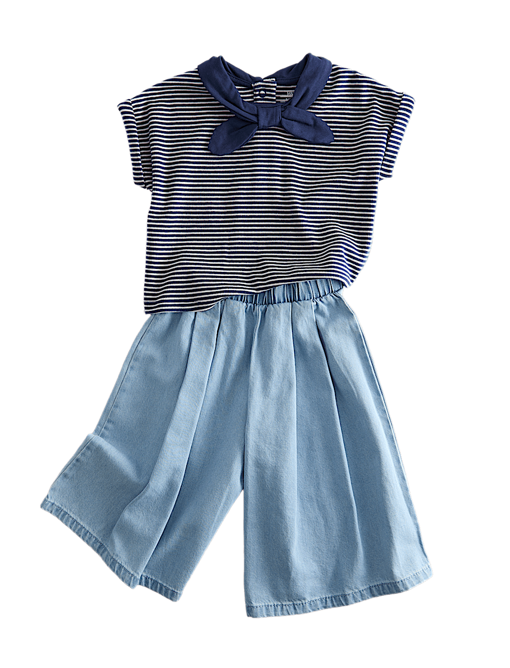 2 Piece Striped Top and Culottes Outfit (0-3 Yrs)