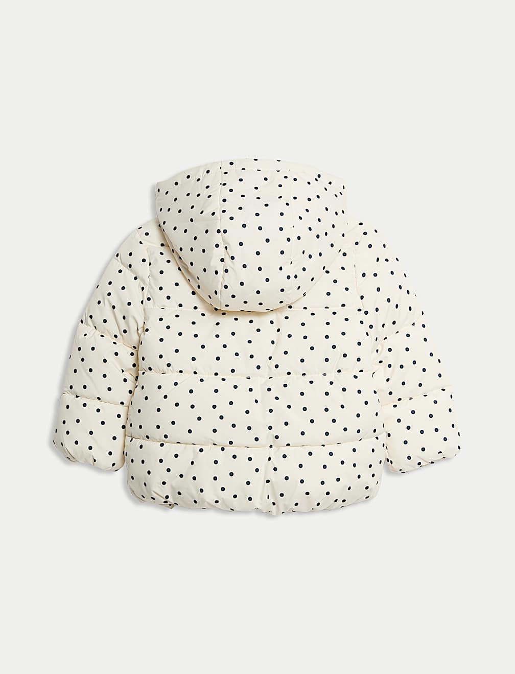Spotted Padded Hooded Lightweight Coat (0-3 Yrs)