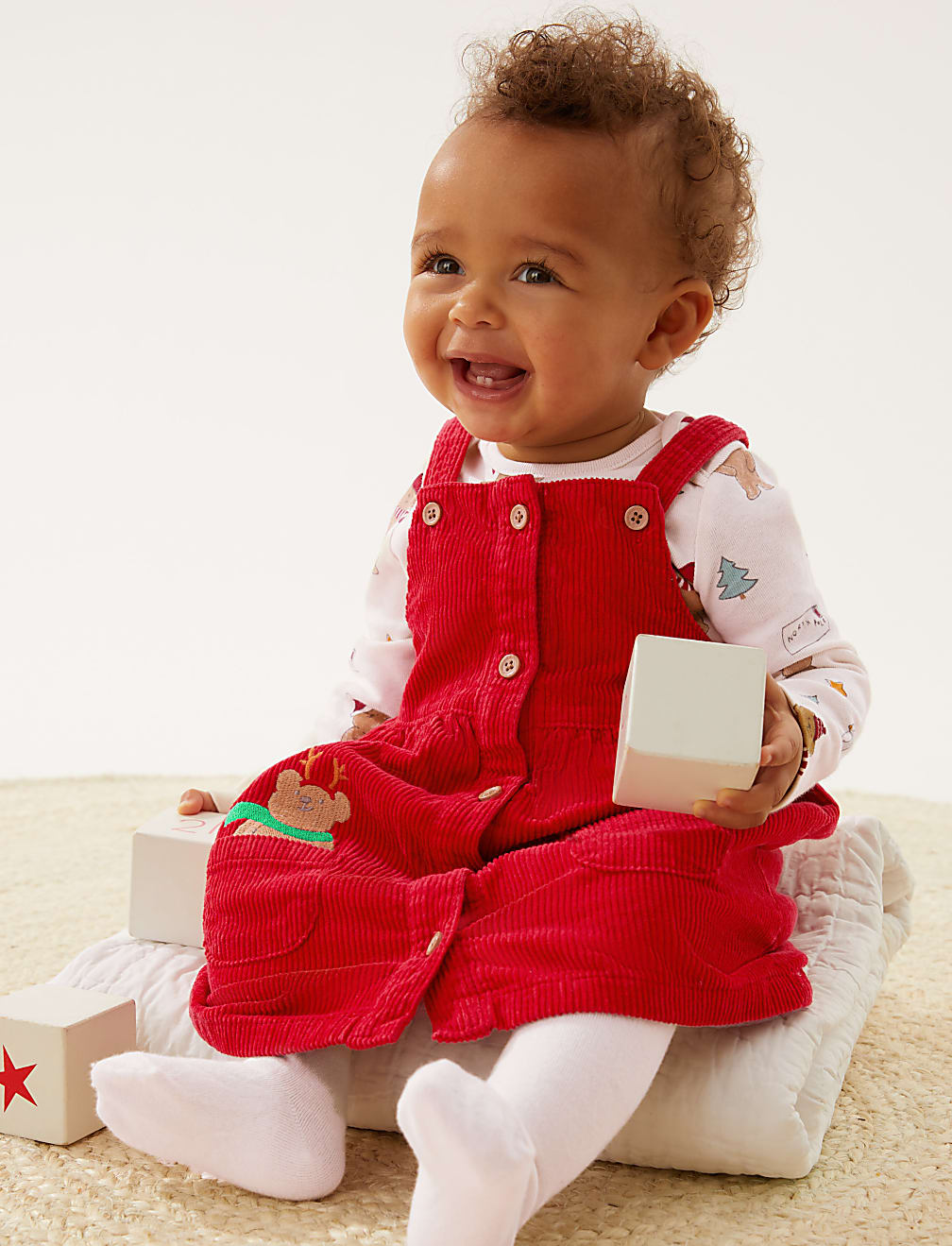 3pc Cotton Rich Bear Print Outfit