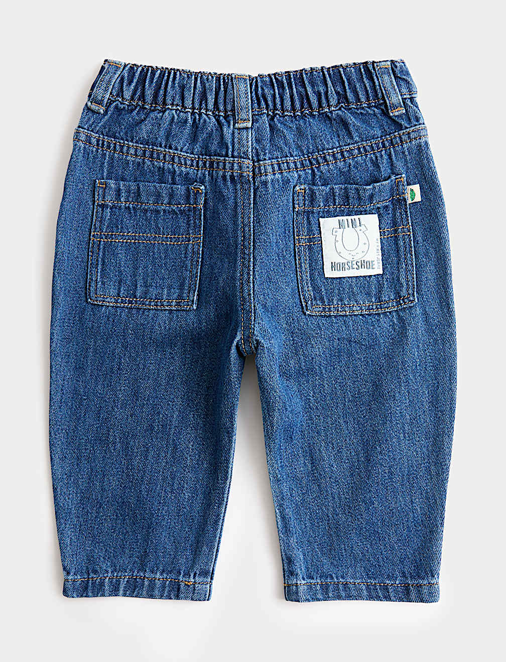 Pure Cotton Horseshoe Jeans (0-5 Yrs)