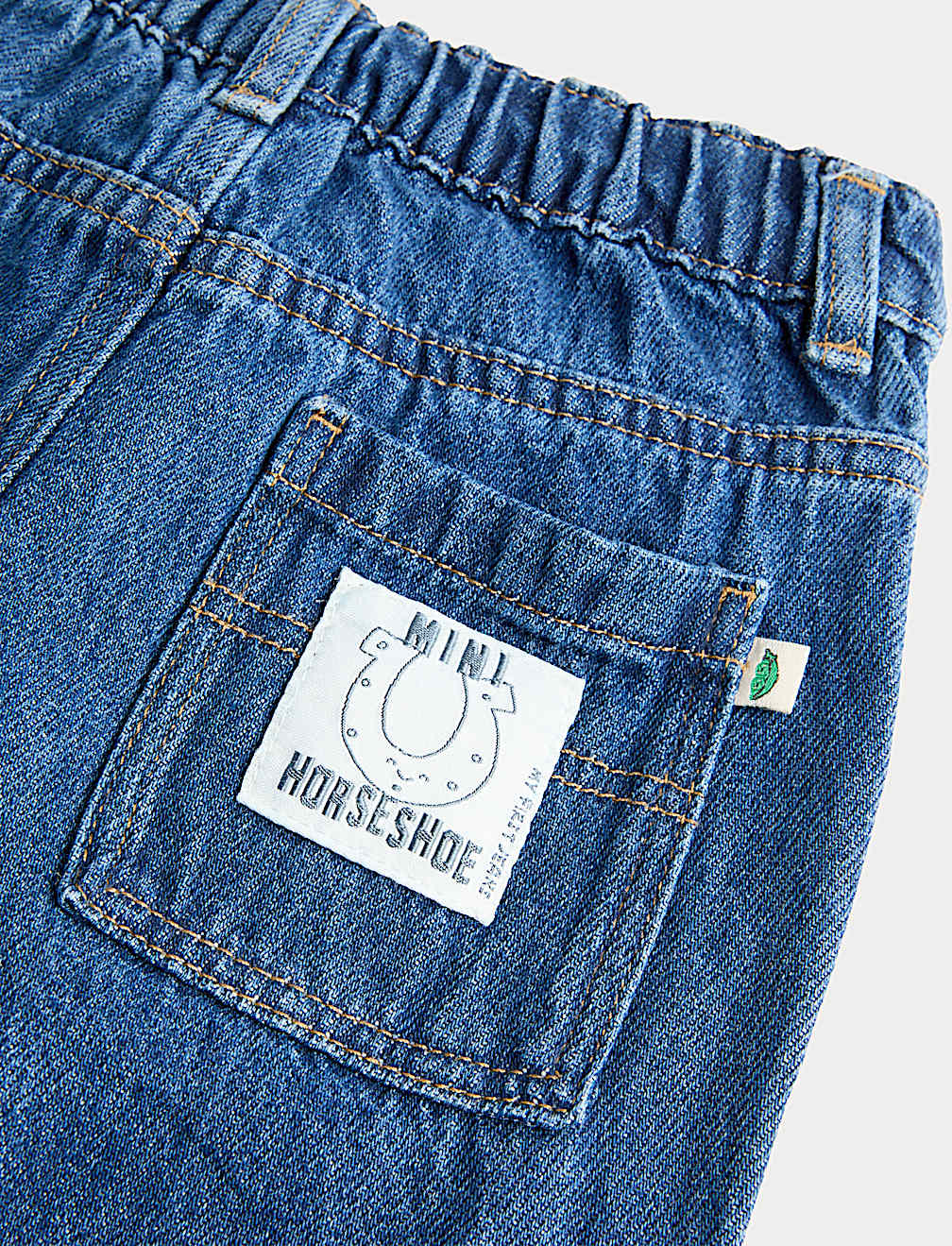Pure Cotton Horseshoe Jeans (0-5 Yrs)