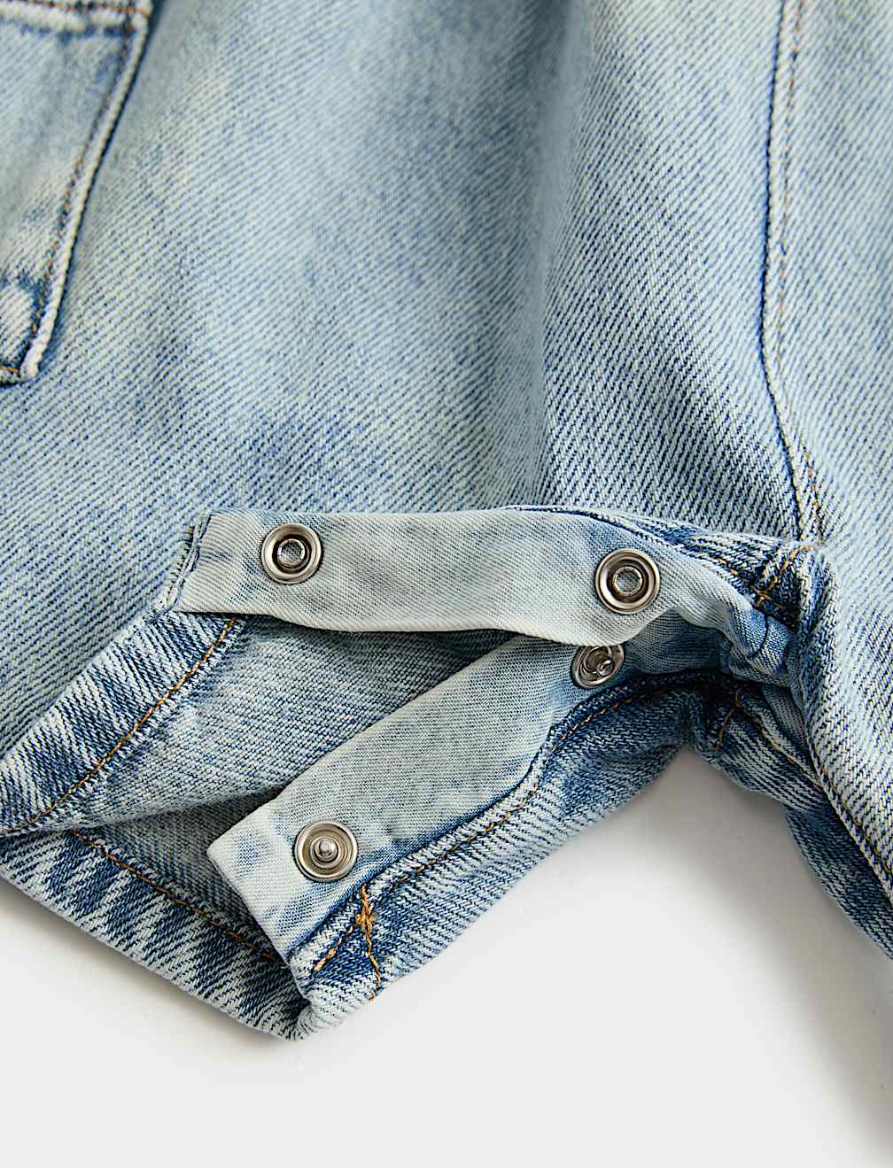 Pure Cotton Denim Romper (0-3 Yrs)