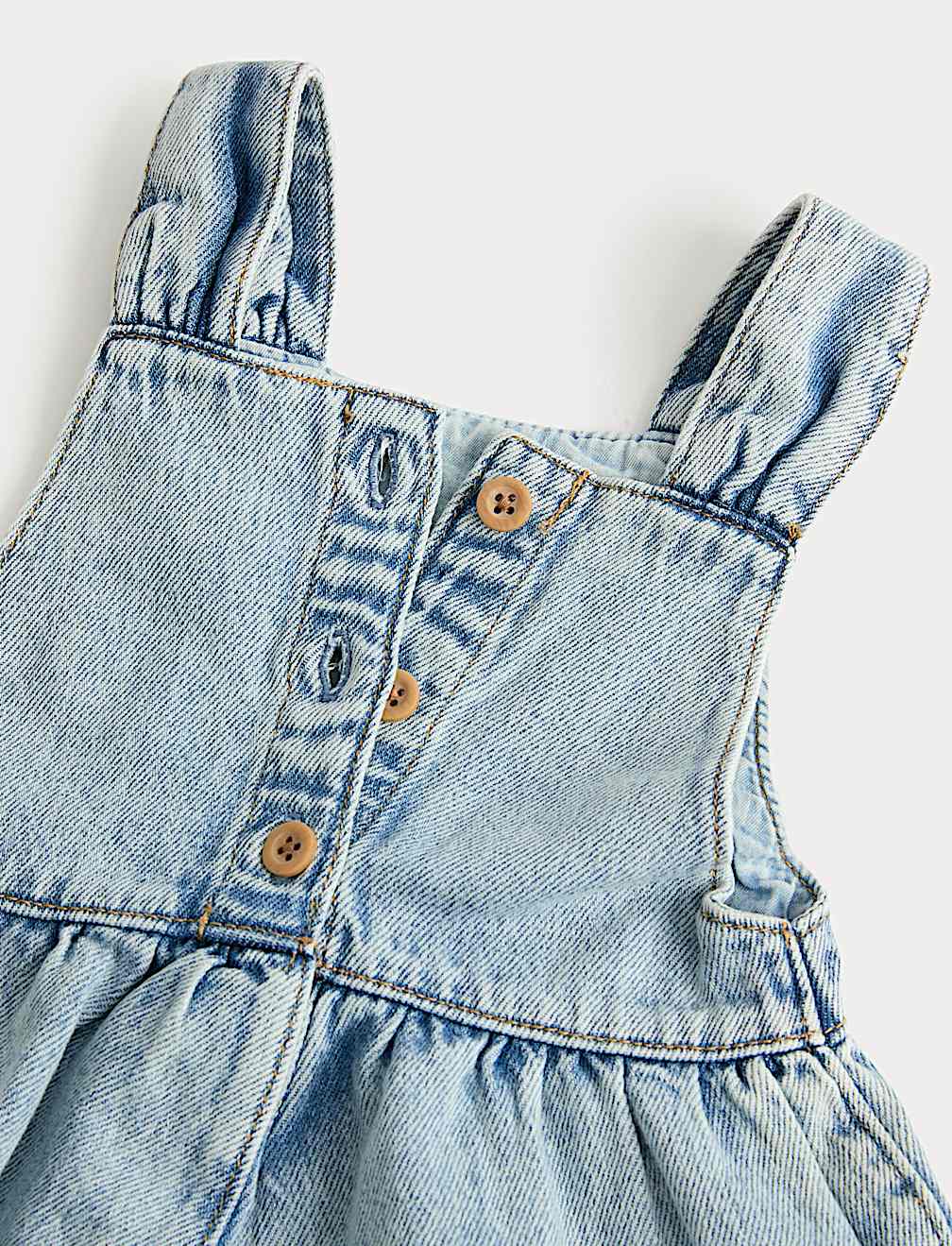 Pure Cotton Denim Romper (0-3 Yrs)