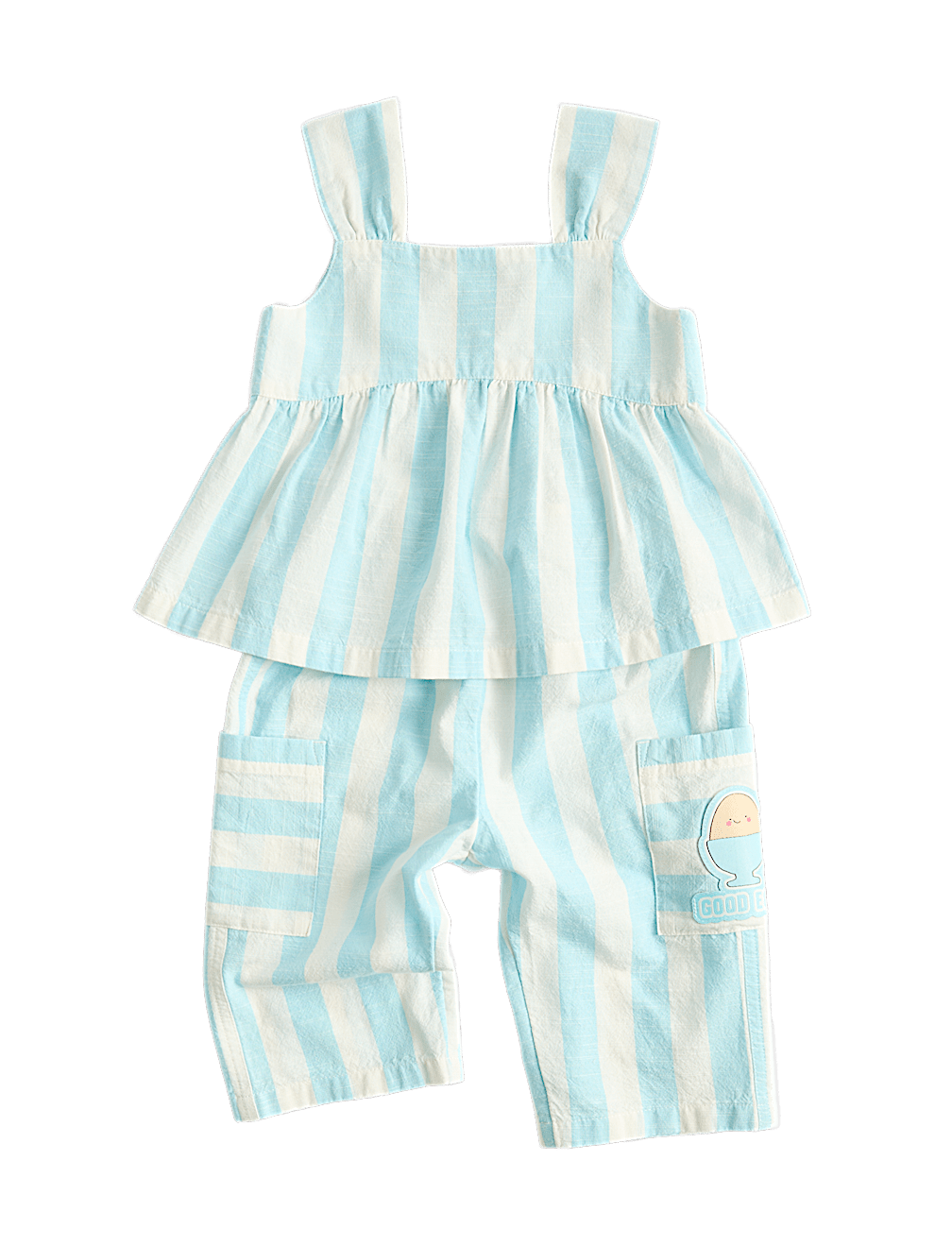 2 Piece Pure Cotton Striped Top & Trousers (0-5 Yrs)