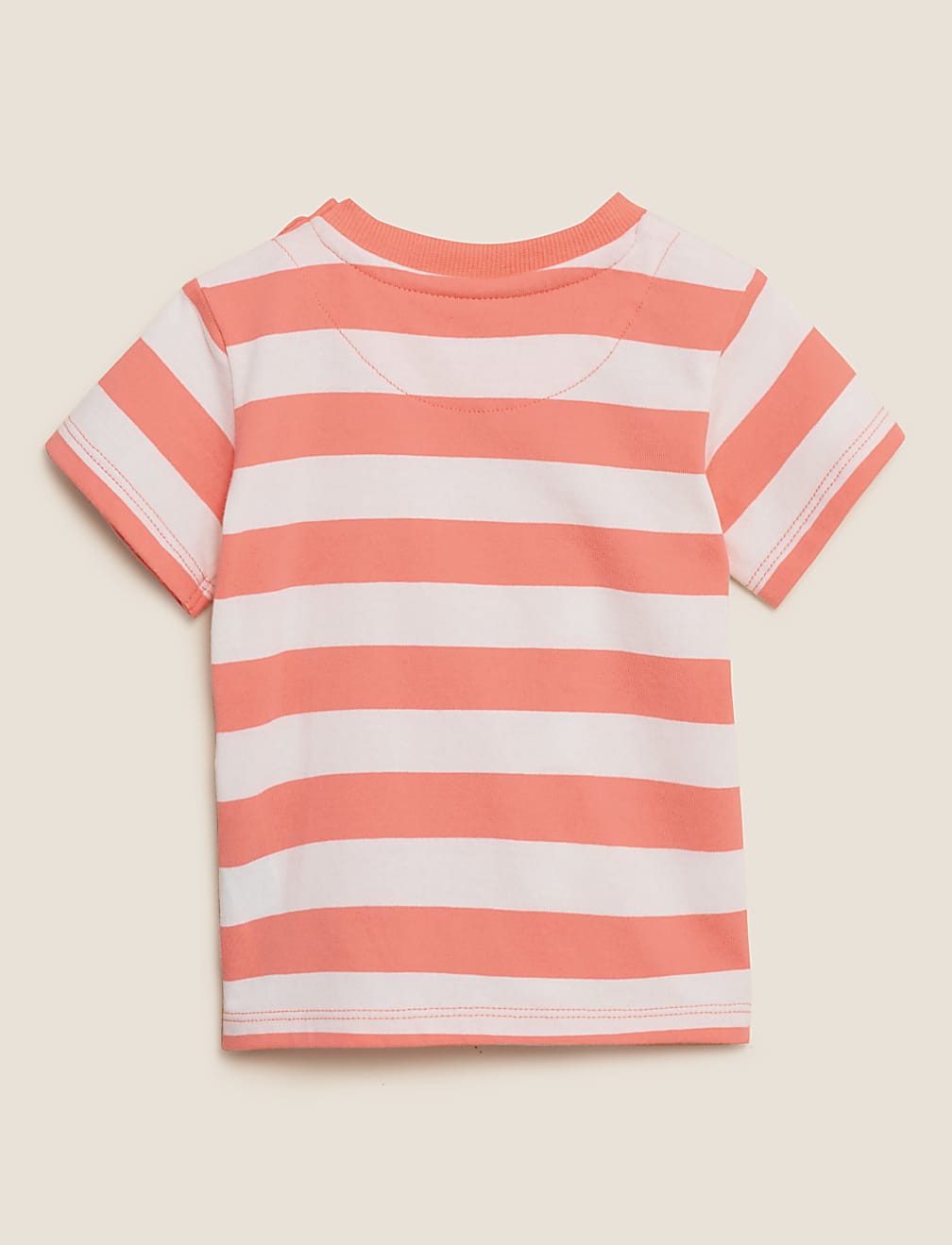 Pure Cotton Striped Pelican T-Shirt (0-3 Yrs)
