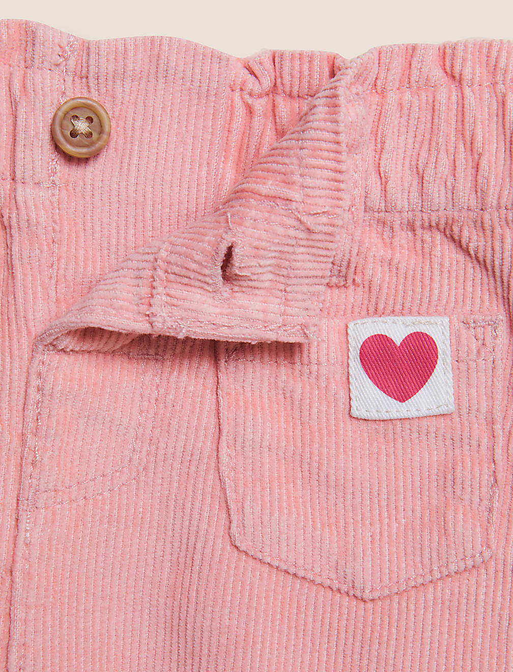 Pure Cotton Cord Trousers (0-3 Yrs)