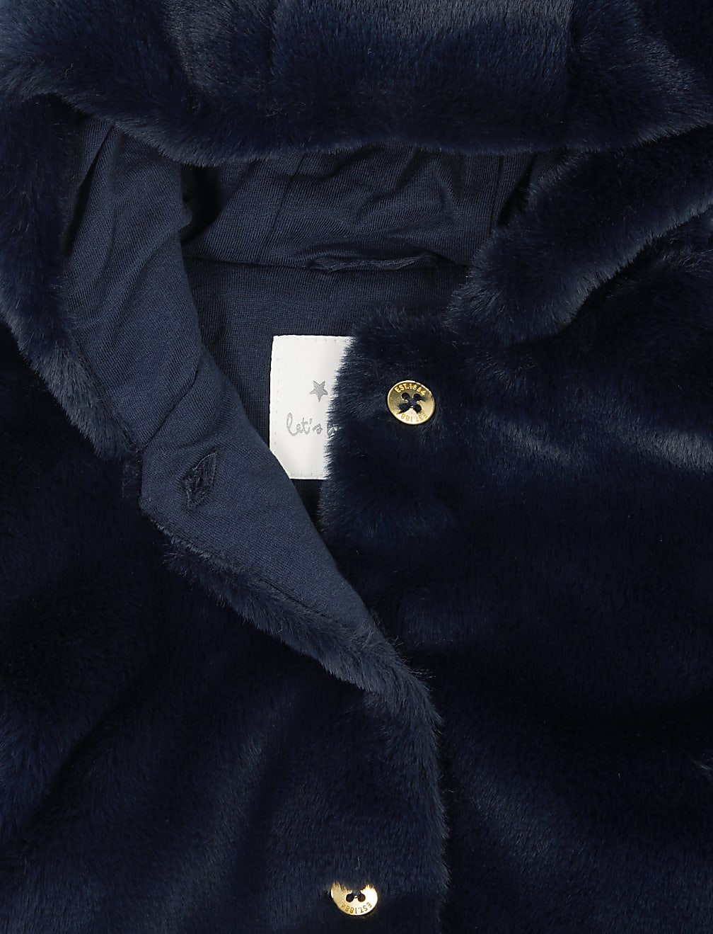 Hooded Faux Fur Coat (0-3 Yrs)