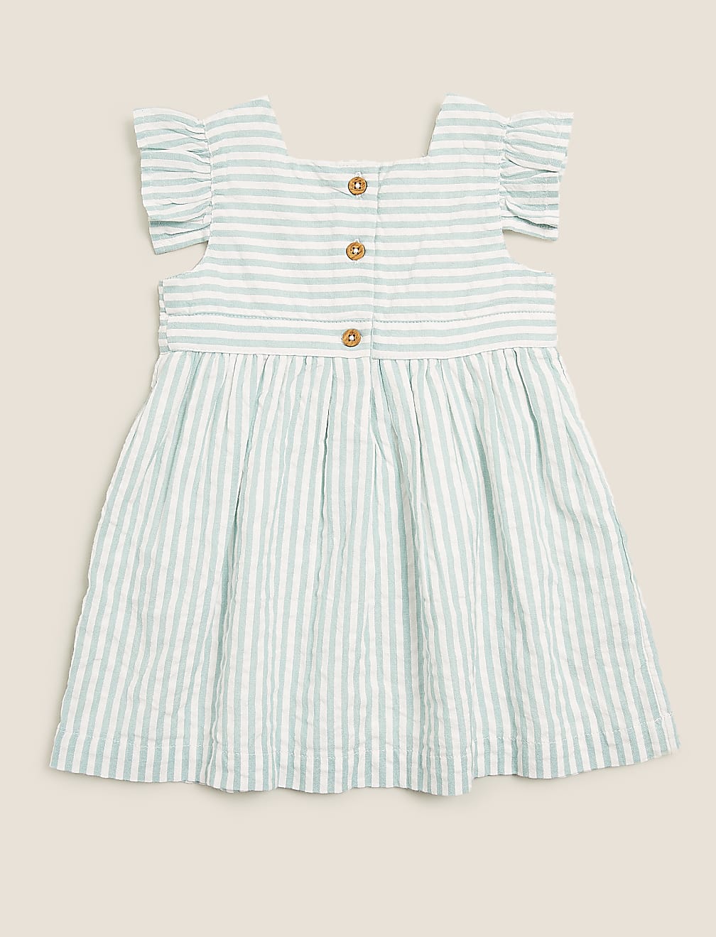 Pure Cotton Striped Dress (0-3 Yrs)