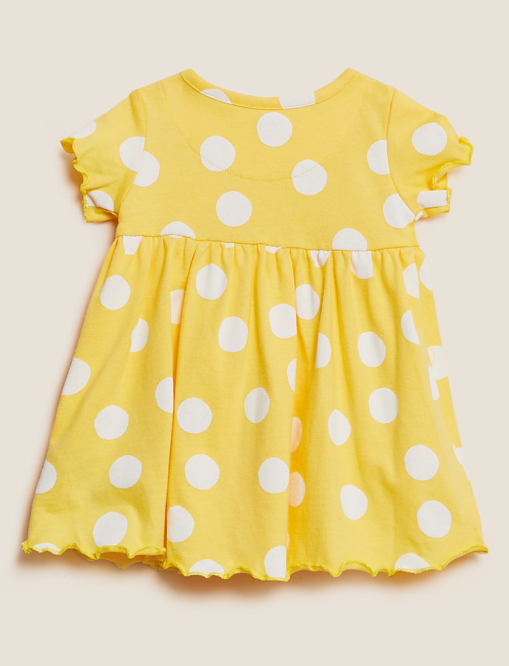 Pure Cotton Spot Print Dress (0 - 3 Yrs)