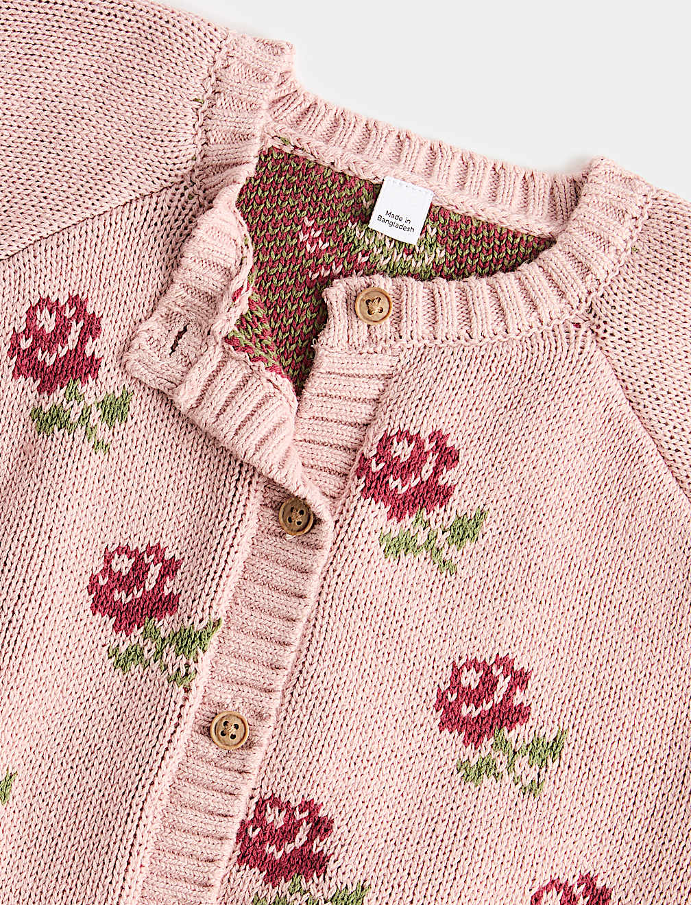 Cotton Rich Flower Cardigan (0-5 Yrs)