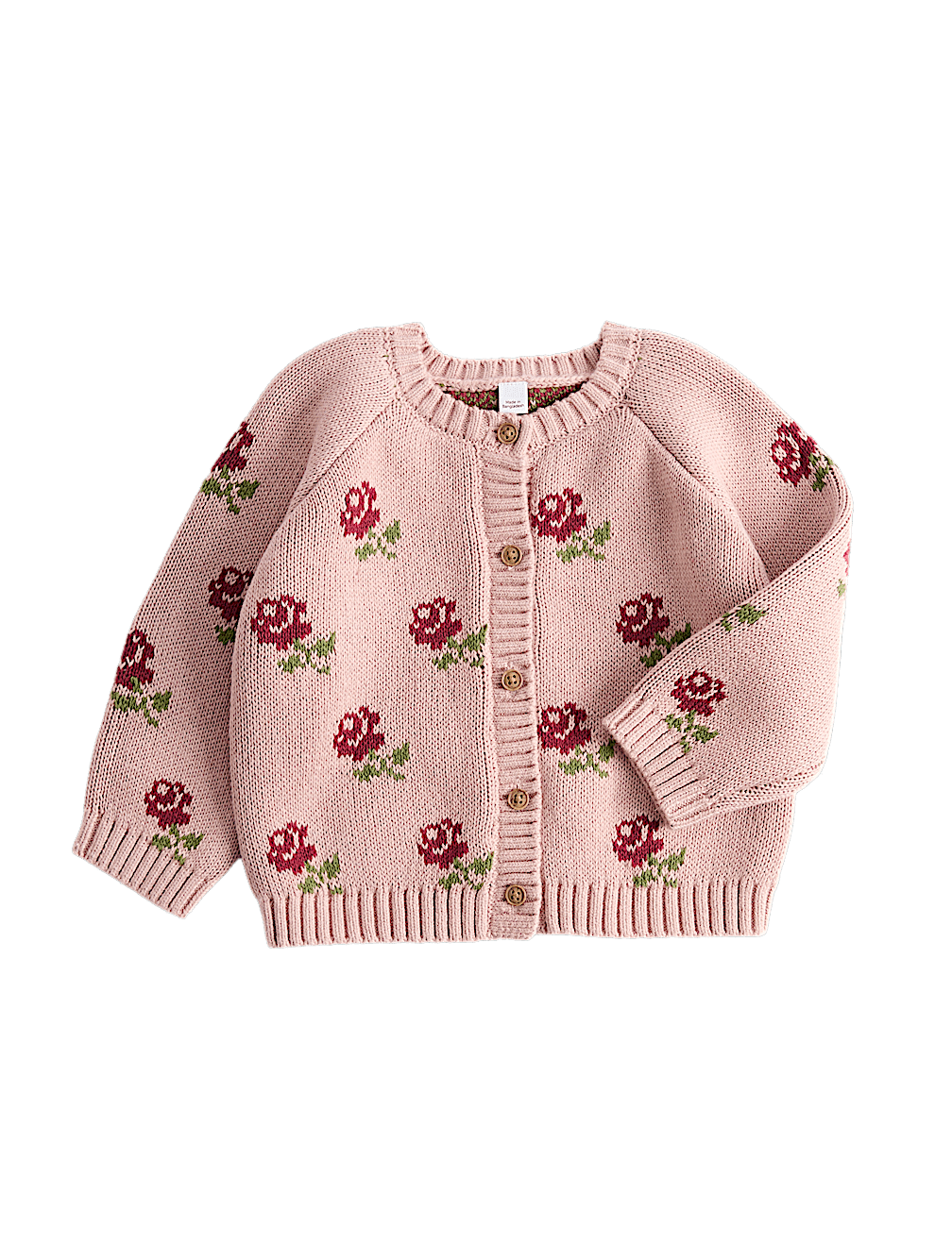 Cotton Rich Flower Cardigan (0-5 Yrs)