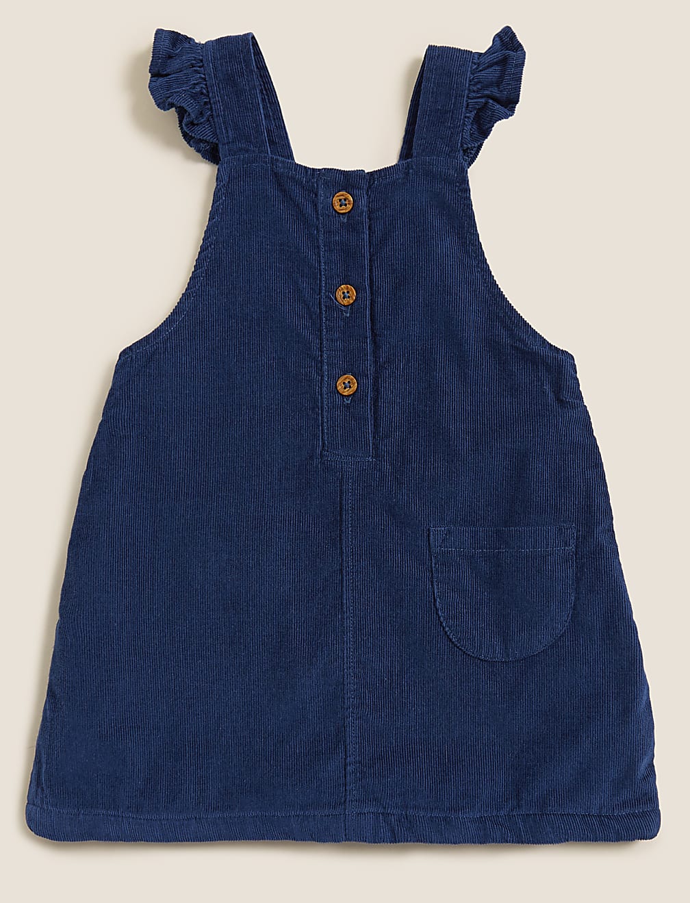 2pc Pure Cotton Cord Pinny Dress (0-3 Yrs)