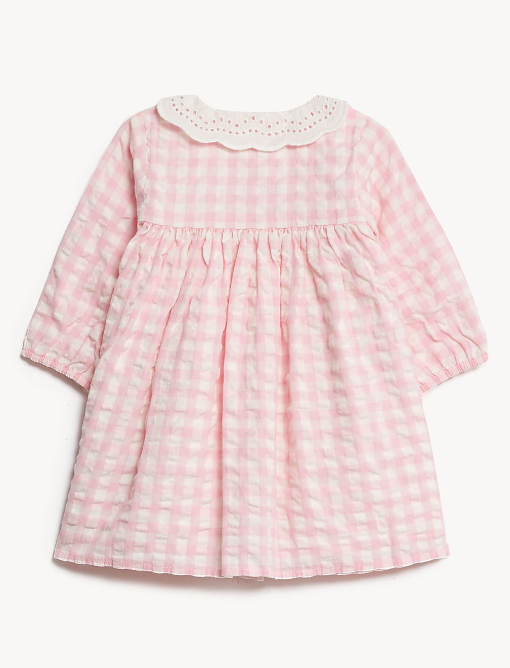 2pc Cotton Rich Gingham Dress with Tights