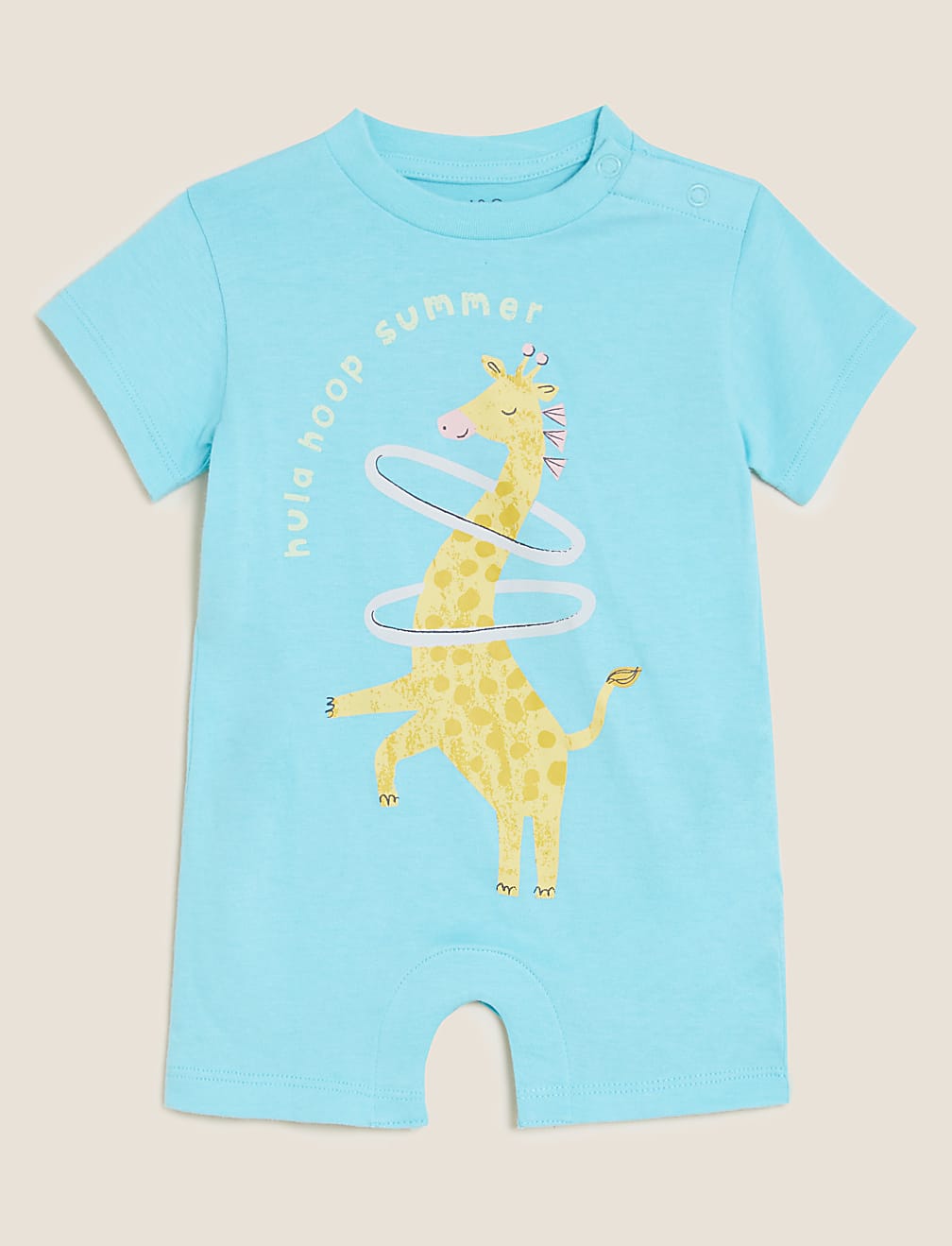 Pure Cotton Giraffe Romper (0 - 3 Yrs)