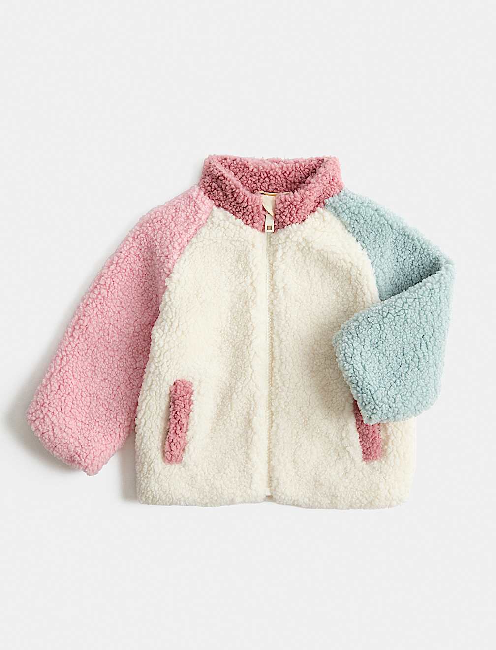 Borg Colour Block Jacket (0-5 Yrs)