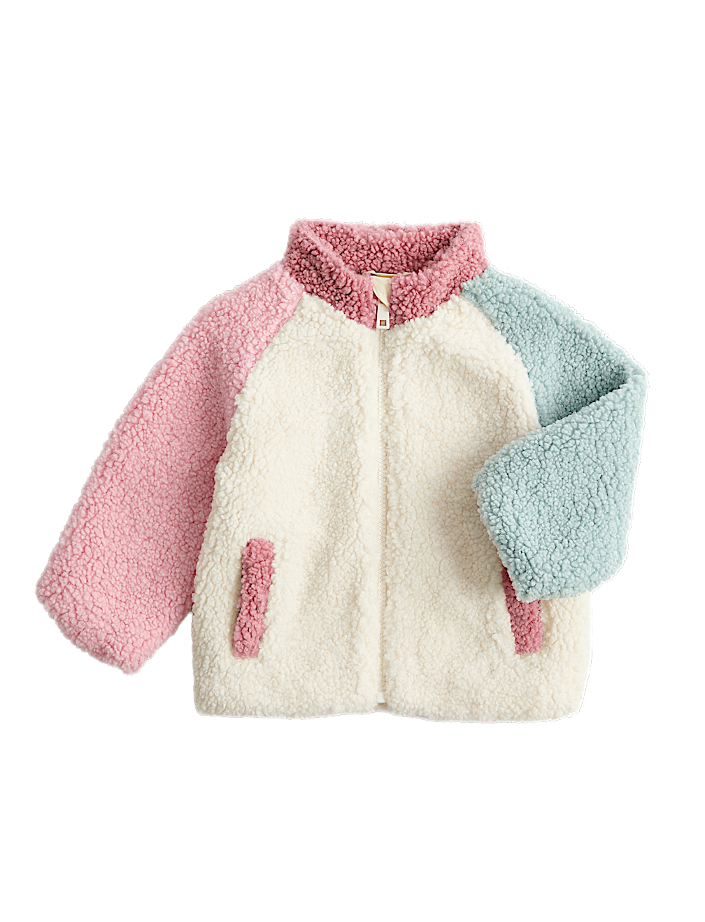 Borg Colour Block Jacket (0-5 Yrs)