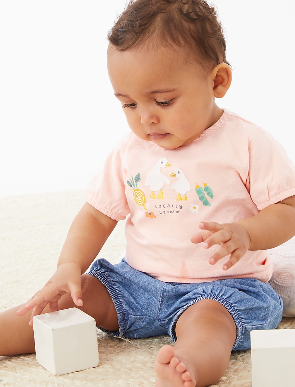 2pc Pure Cotton Farm Animals Outfit (0-3 Yrs)