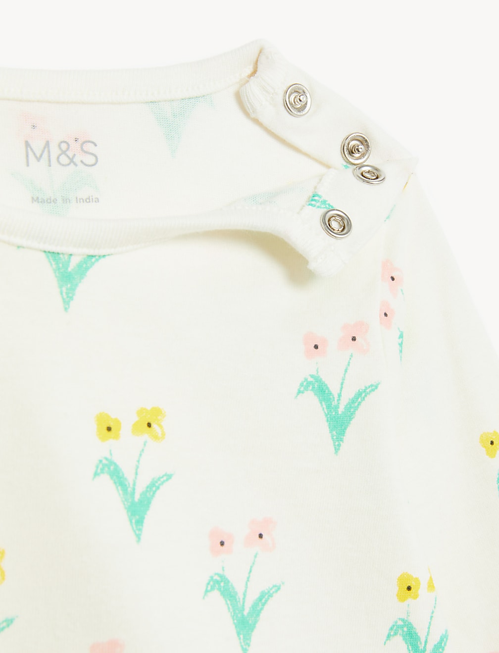 Pure Cotton Floral Top (0-3 Yrs)