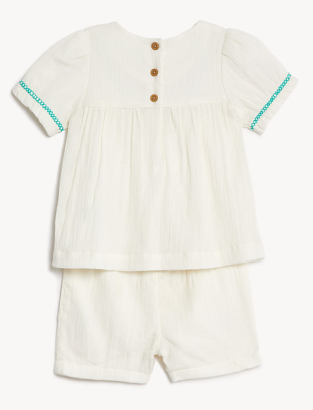 2pc Pure Cotton Embroidered Outfit (0-3 Yrs)