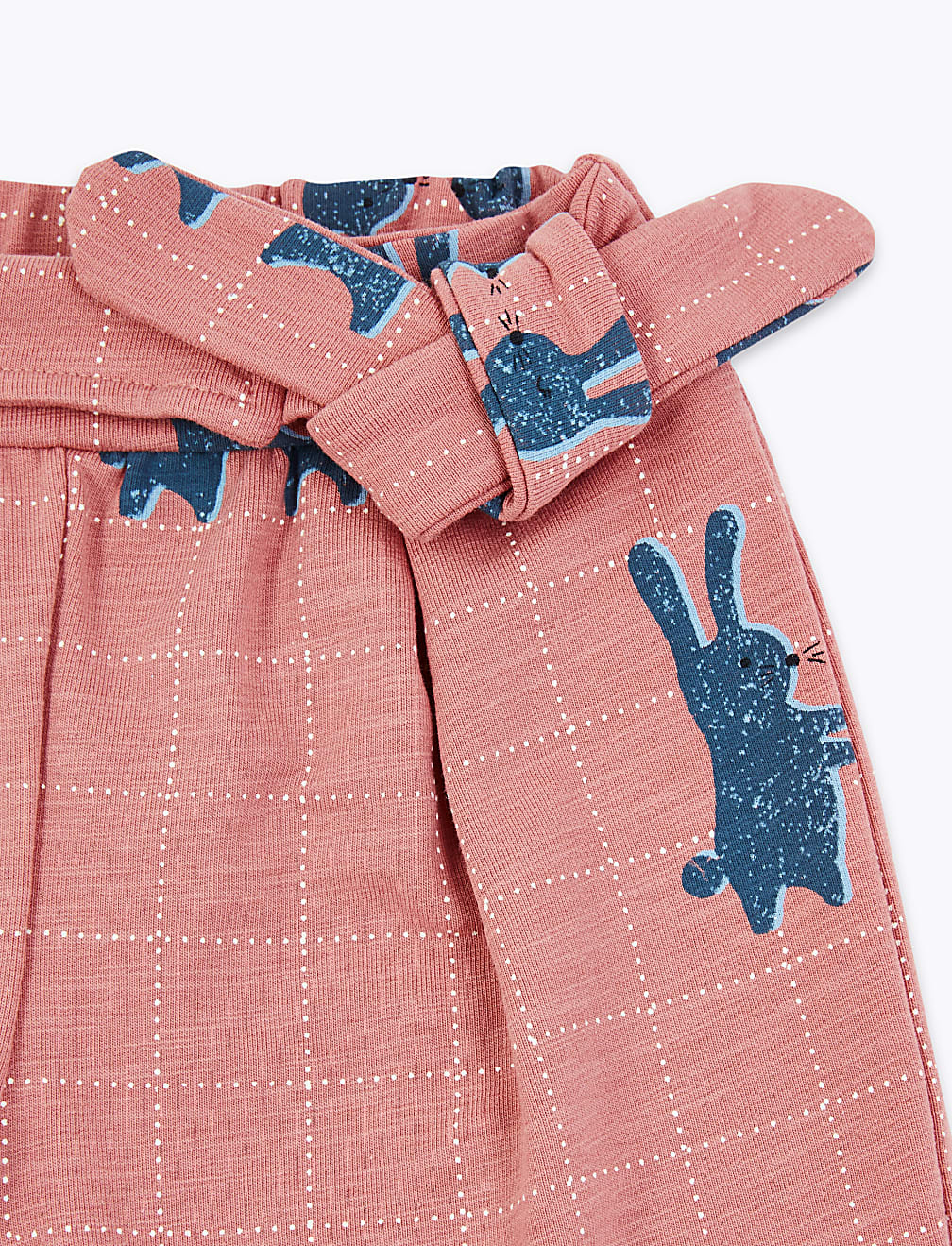Cotton Bunny Print Joggers