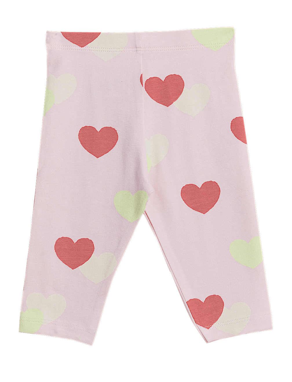 Cotton Rich Heart Print Leggings (0-3 Yrs)