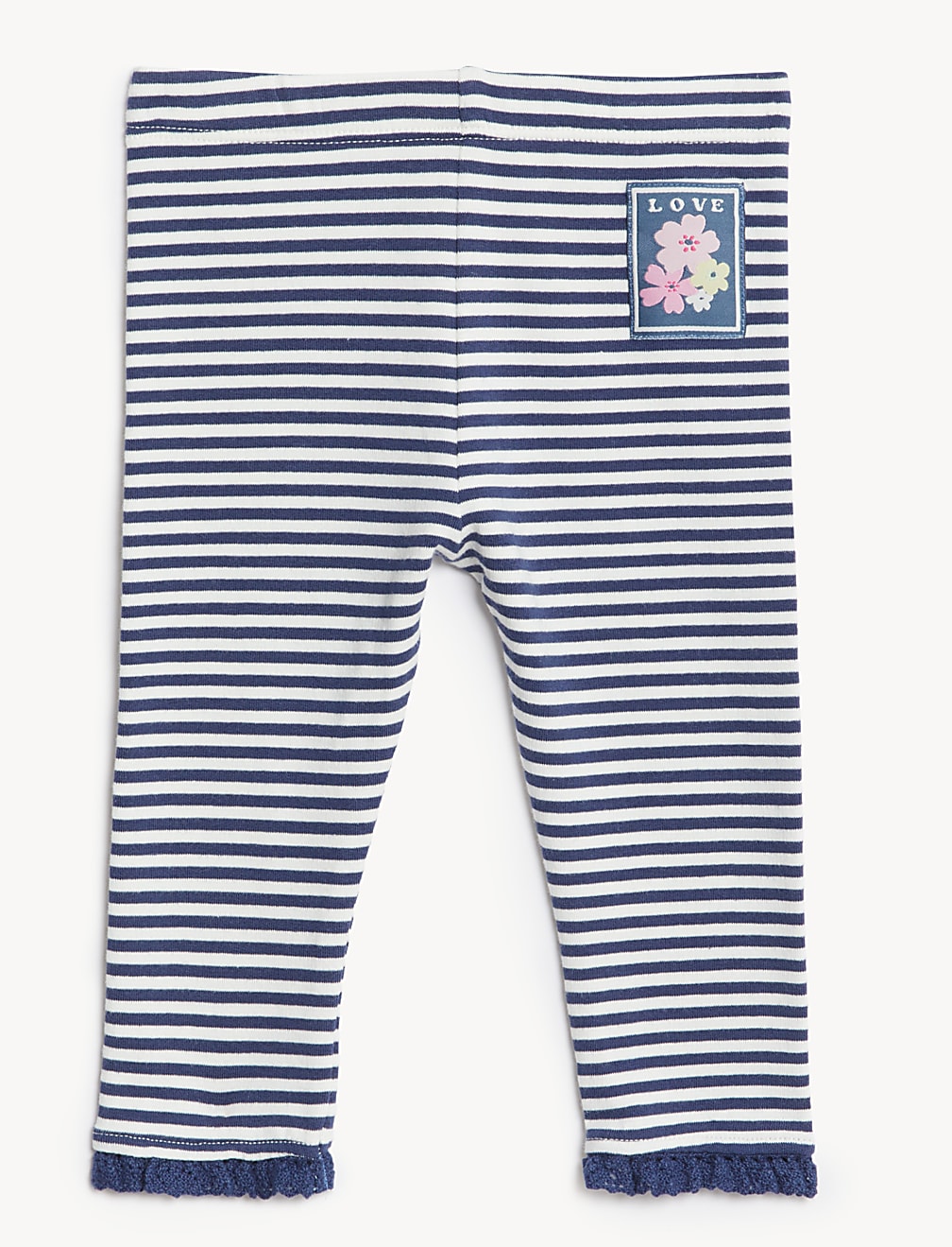 3pk Cotton Rich Patterned Leggings