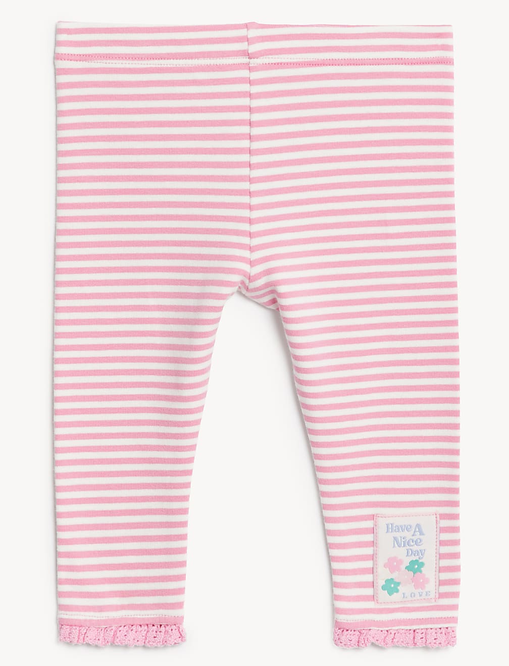 3pk Cotton Rich Patterned Leggings