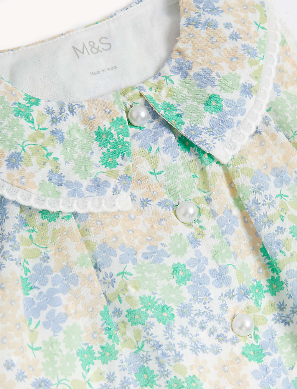 Pure Cotton Floral Dress