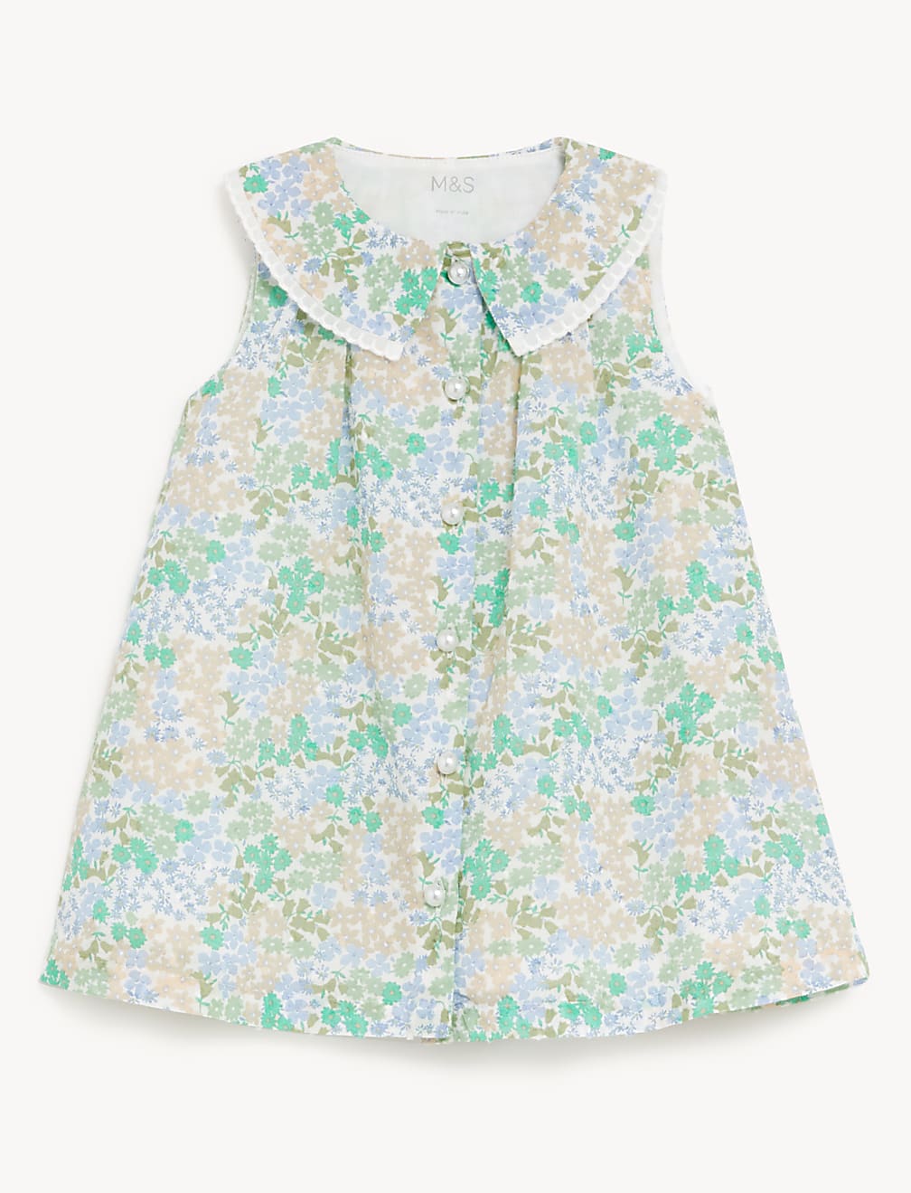 Pure Cotton Floral Dress