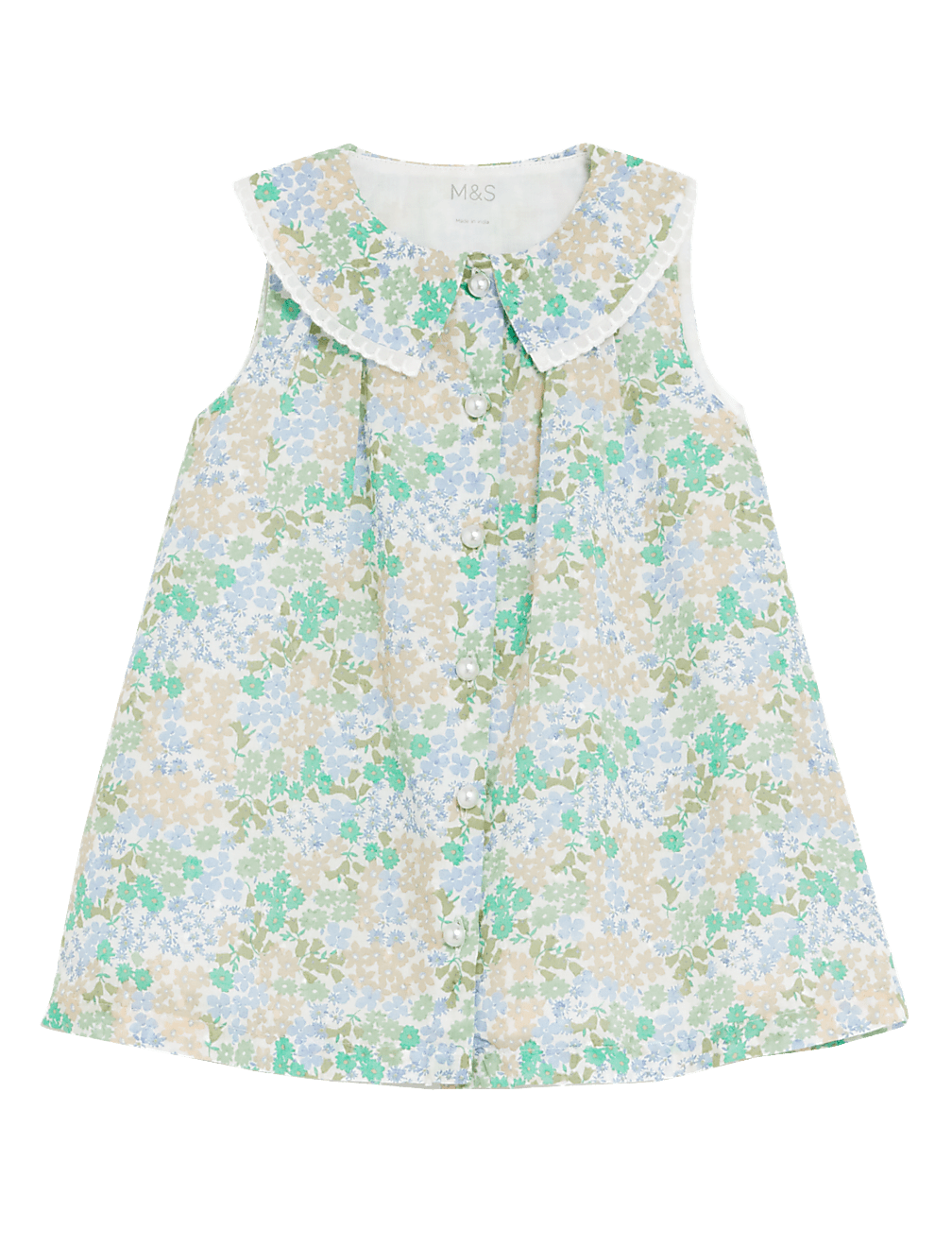 Pure Cotton Floral Dress