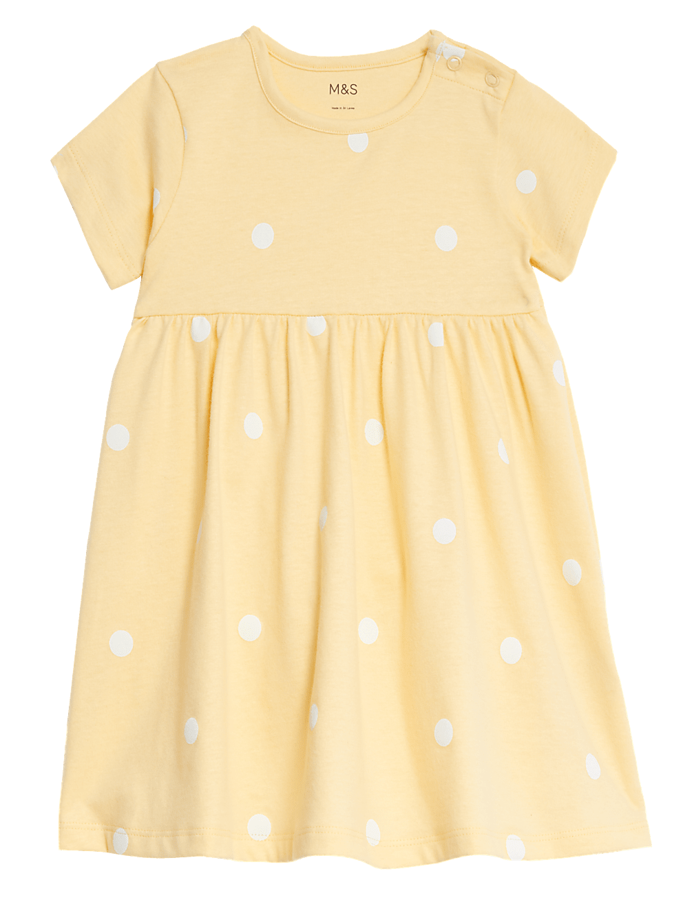 Pure Cotton Spotted Dress