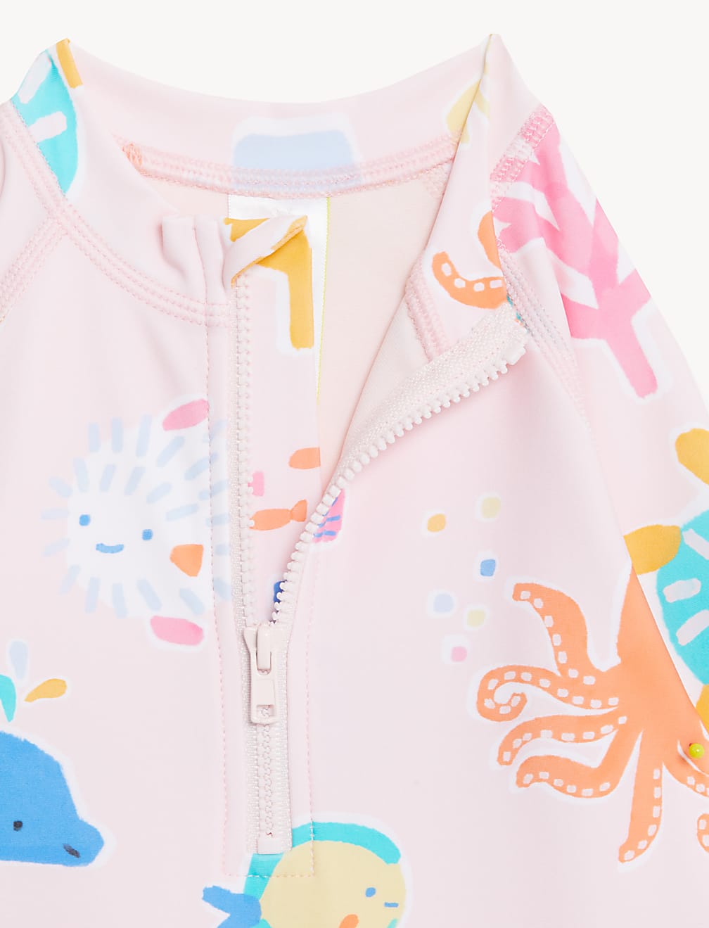 Sealife Long Sleeve Swimsuit & Hat Set