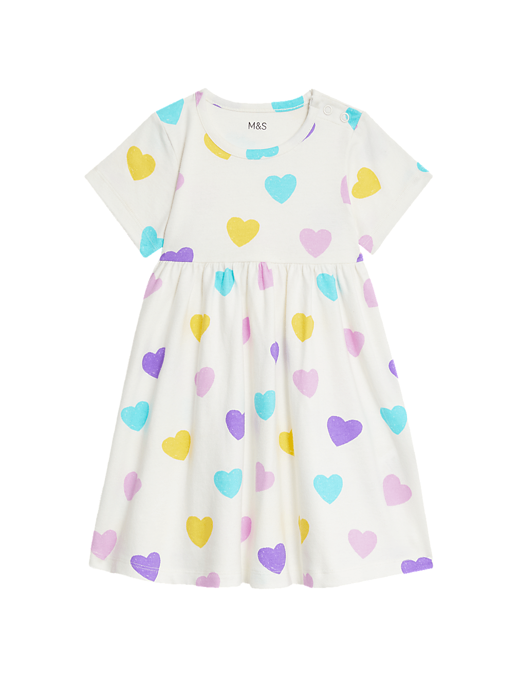 Pure Cotton Heart Print Dress