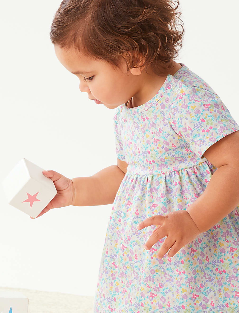 Pure Cotton Ditsy Floral Dress
