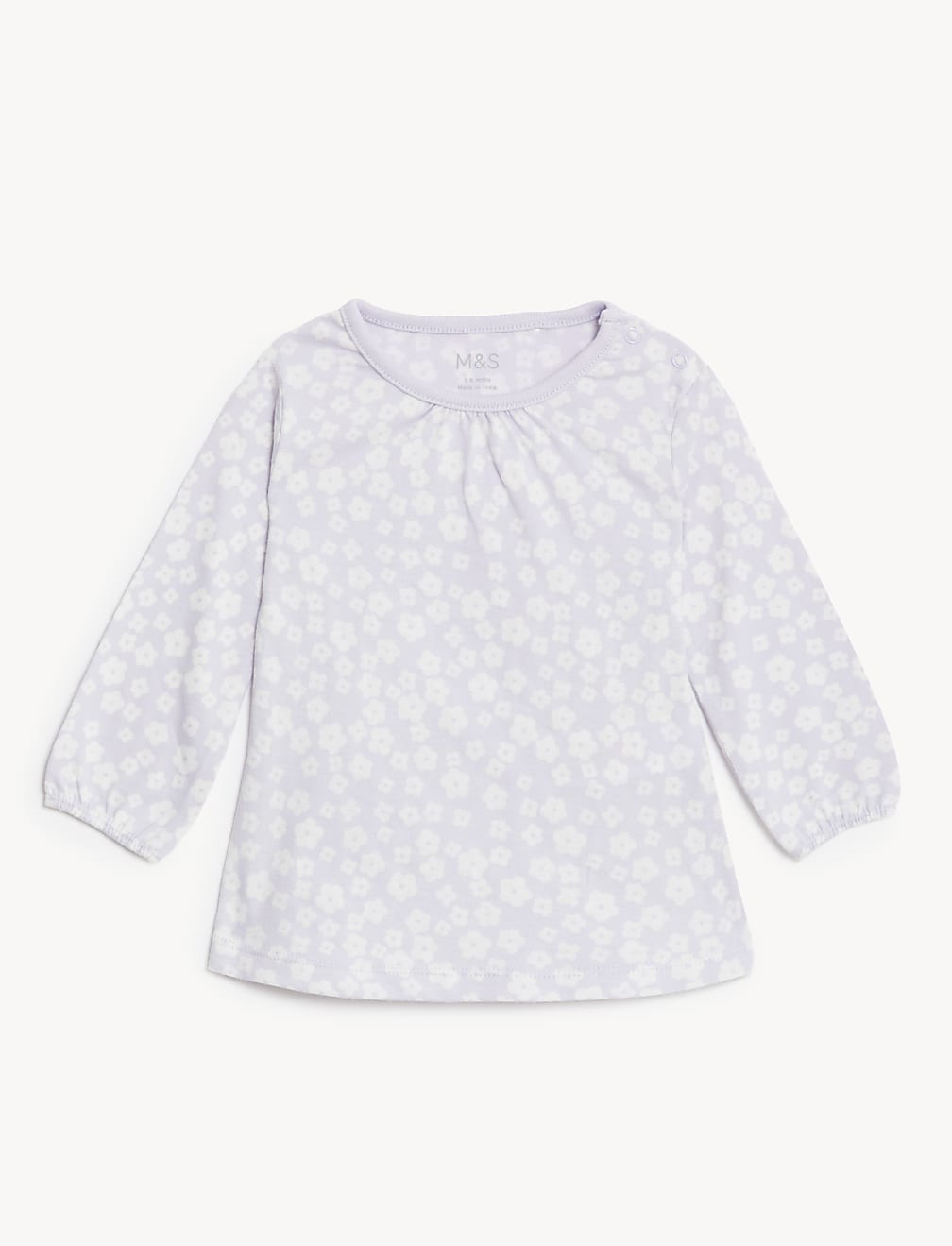 3pk Pure Cotton Patterned Tops