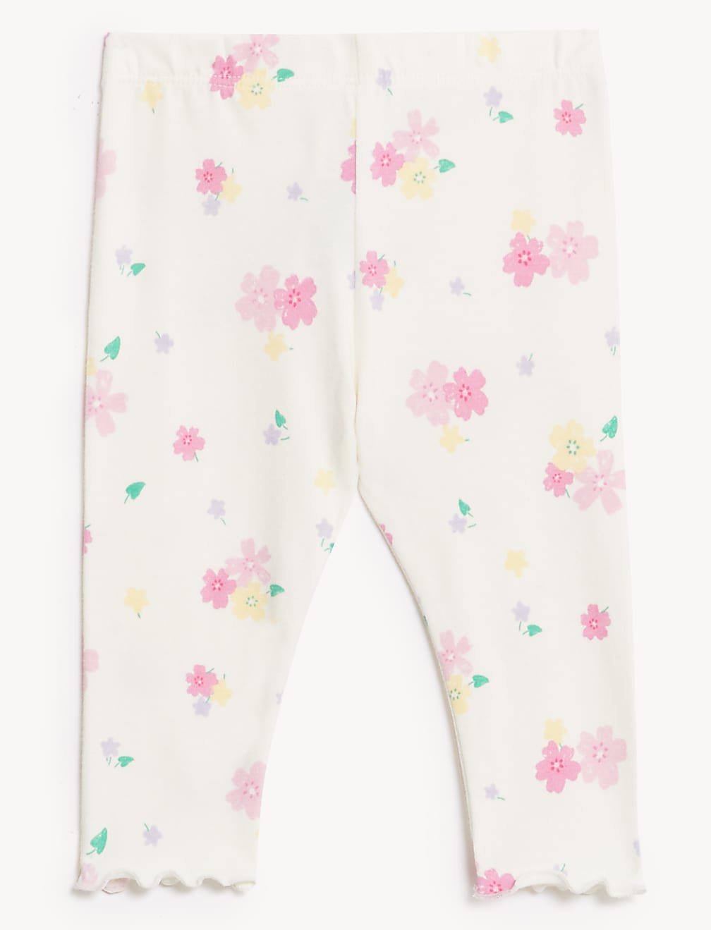 3pk Cotton Rich Patterned Leggings