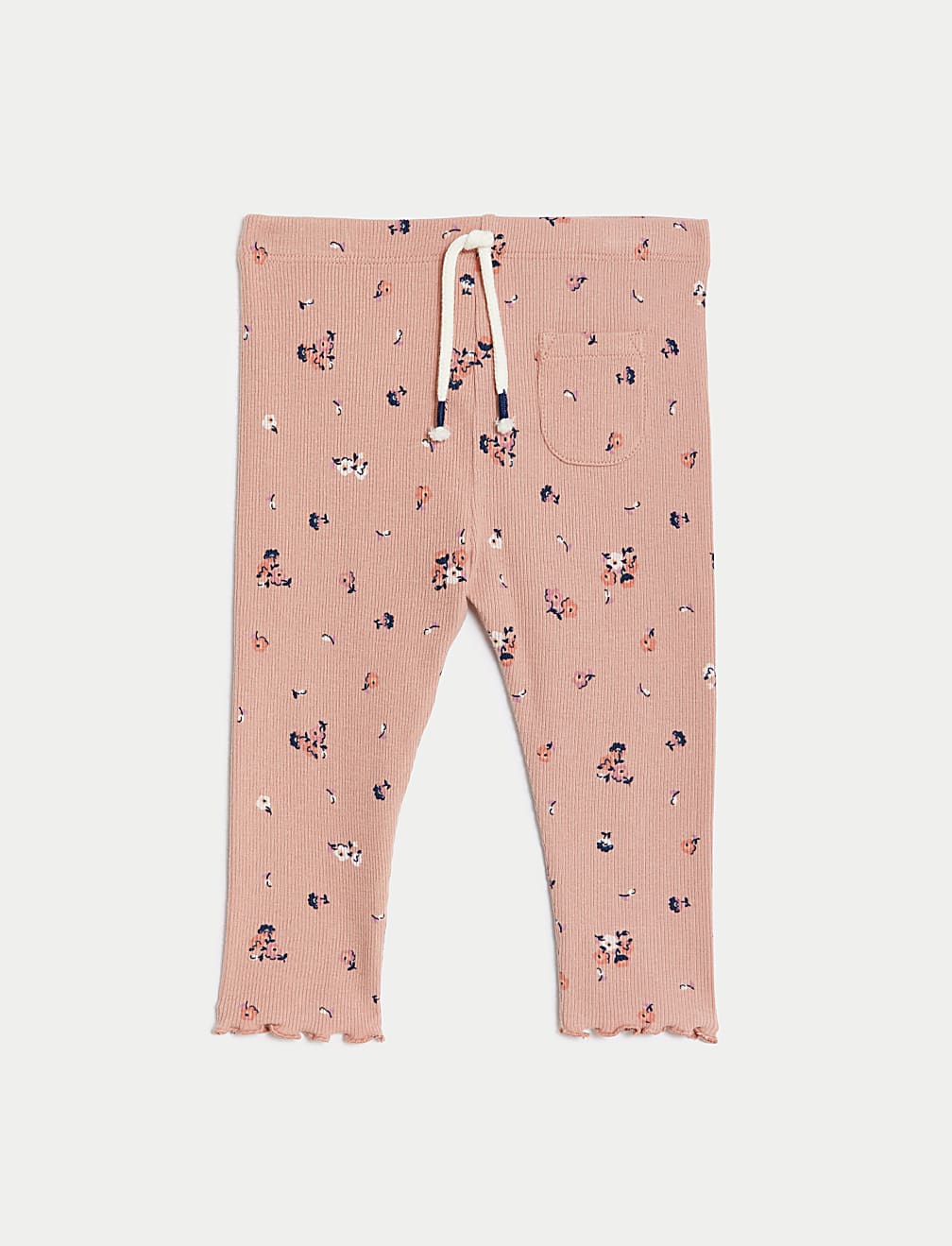 3pk Cotton Rich Floral Leggings (0-3 Yrs)