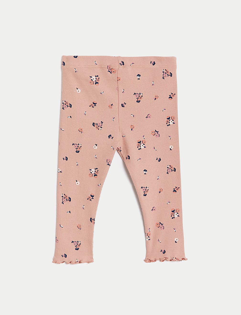 3pk Cotton Rich Floral Leggings (0-3 Yrs)
