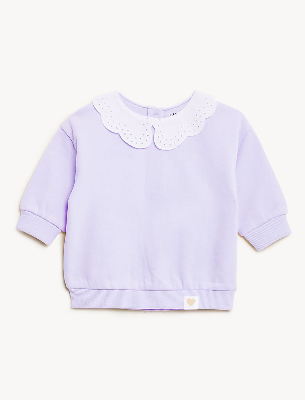 Cotton Rich Frill Collar Sweater