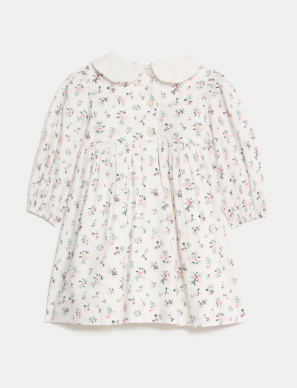 Pure Cotton Print Smock Dress (0-3 Yrs)
