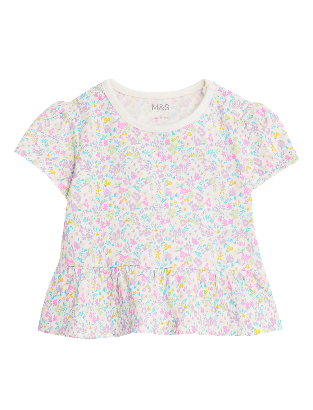 Pure Cotton Floral T-Shirt