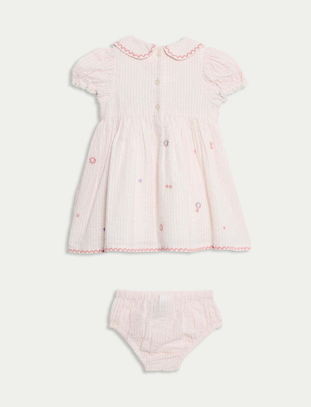 2pc Pure Cotton Embroidered Outfit (0-6 Yrs)