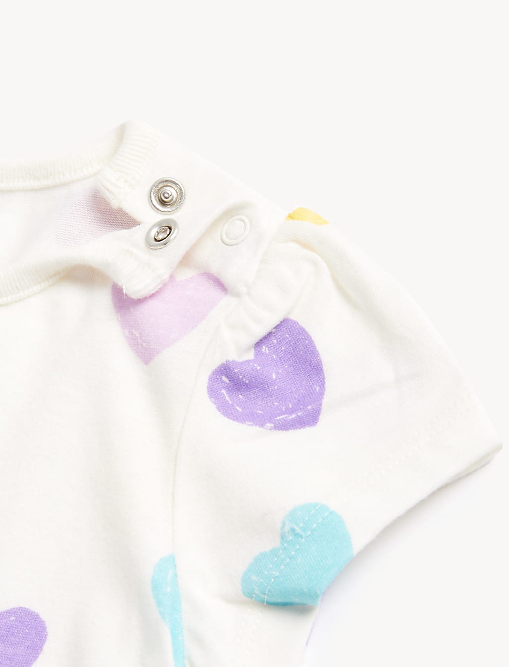 Pure Cotton Heart Print T-Shirt