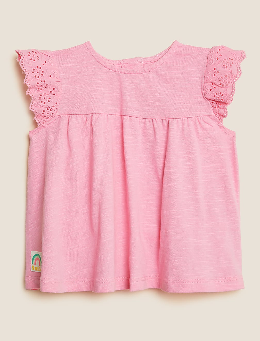 3pk Pure Cotton Frill Top (0-3 Yrs)